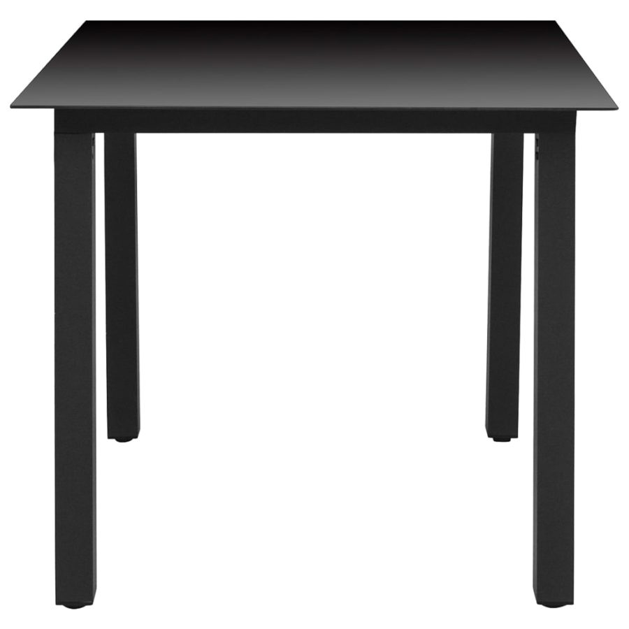 5-delige Tuinset aluminium zwart - Afbeelding 9