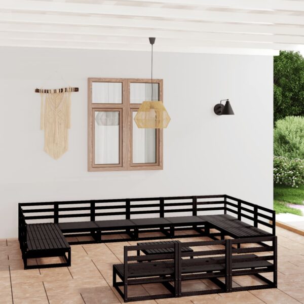 14-delige Loungeset massief grenenhout