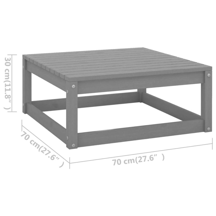 6-delige Loungeset met kussens massief grenenhout - Afbeelding 8