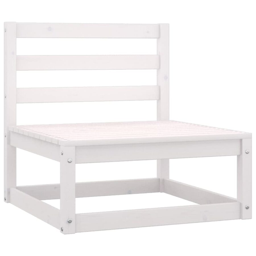 10-delige Loungeset met kussens massief grenenhout - Afbeelding 5