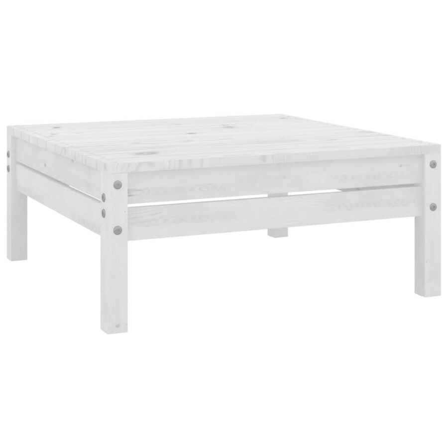 12-delige Loungeset massief grenenhout wit - Afbeelding 5