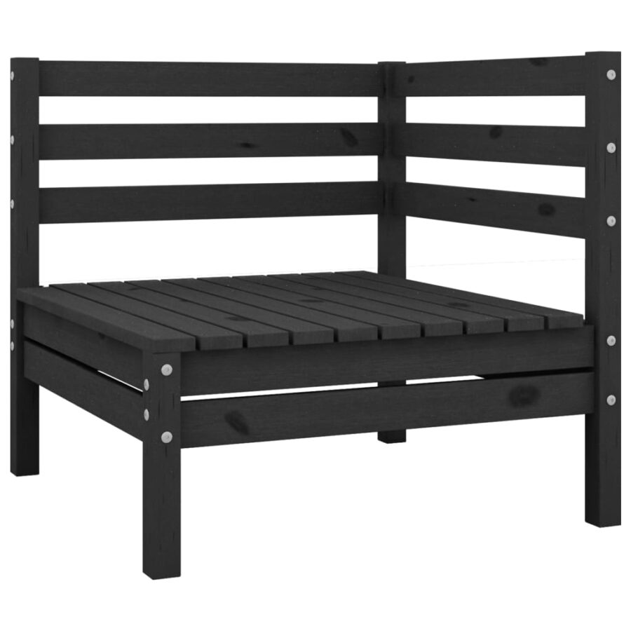 10-delige Loungeset massief grenenhout wit - Afbeelding 3