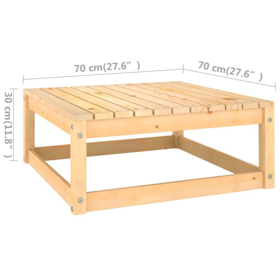 10-delige Loungeset met antracietkleurige kussens grenenhout - Afbeelding 9