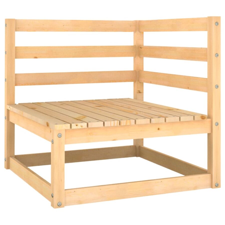 10-delige Loungeset met antracietkleurige kussens grenenhout - Afbeelding 2