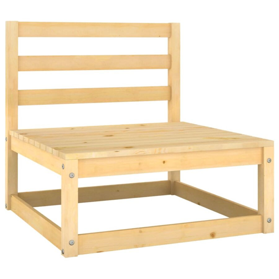 10-delige Loungeset met antracietkleurige kussens grenenhout - Afbeelding 3