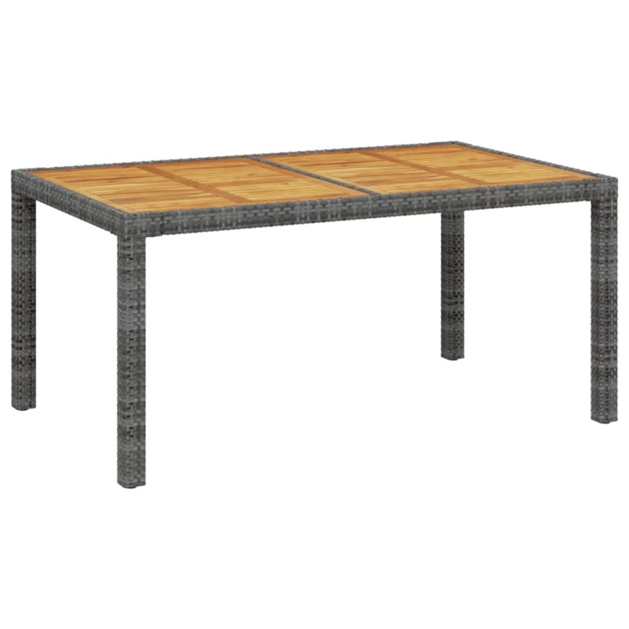 5-delige Tuinset met kussens poly rattan grijs - Afbeelding 4