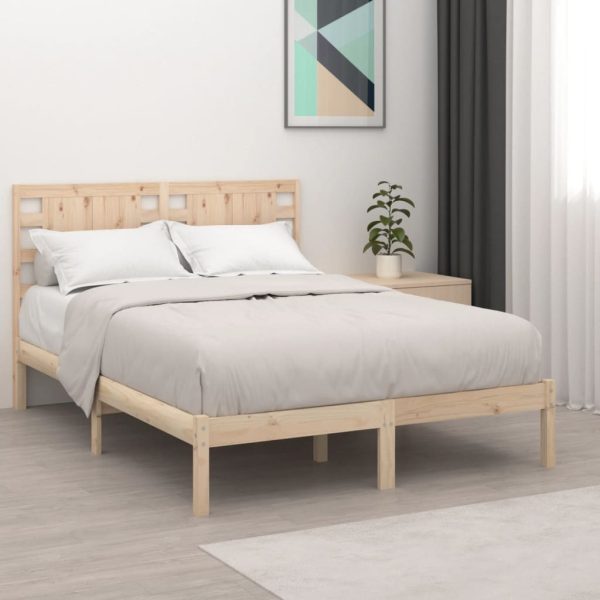 Bedframe massief hout 135x190 cm