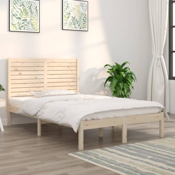 Bedframe massief hout 135x190 cm