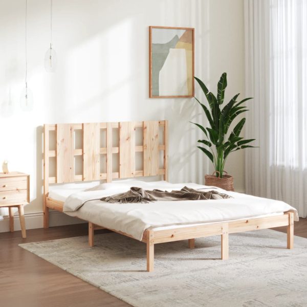Bedframe massief hout 135x190 cm