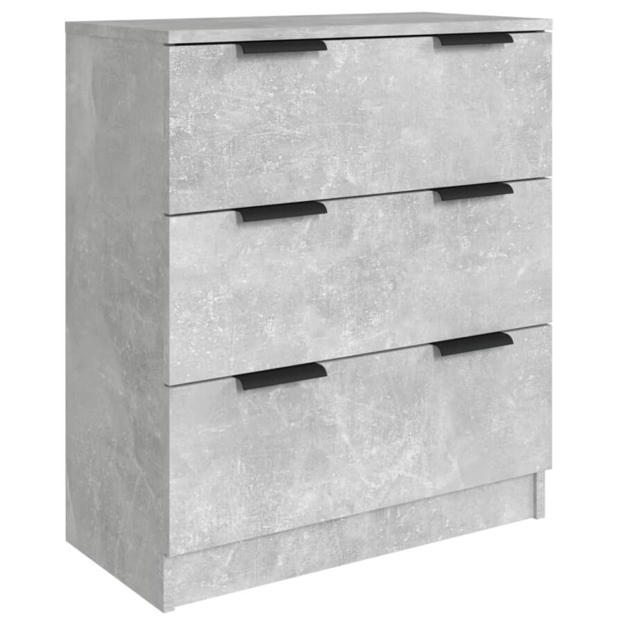 3-delige Dressoirs bewerkt hout betongrijs - Afbeelding 4