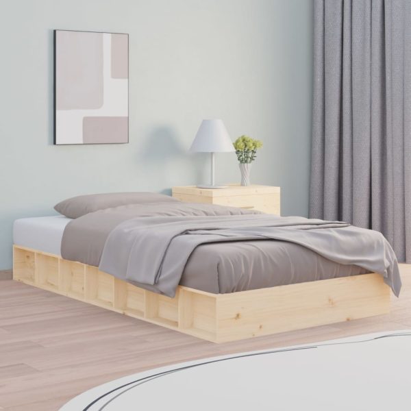 Bedframe massief hout 135x190 cm