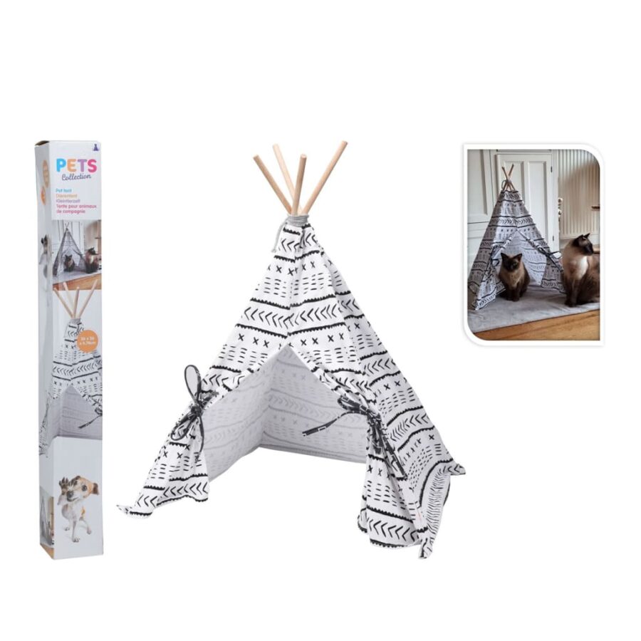 Pets Collection Dierentent Tipi 56x56x74 cm canvas - Afbeelding 2