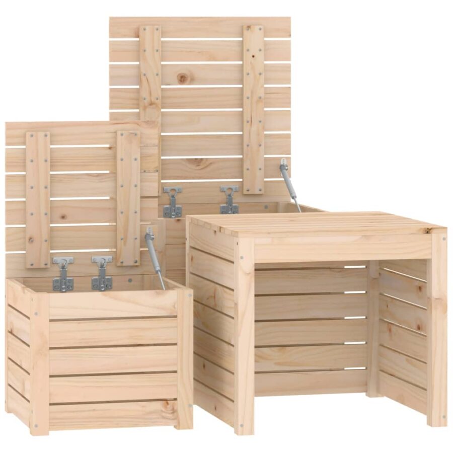 3-delige Tuinboxset massief grenenhout - Afbeelding 8
