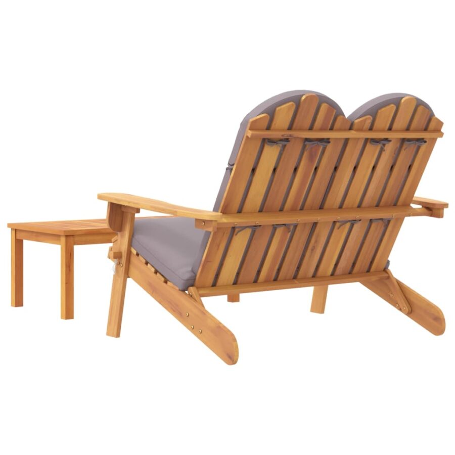 2-delige Loungeset Adirondack massief acaciahout - Afbeelding 5