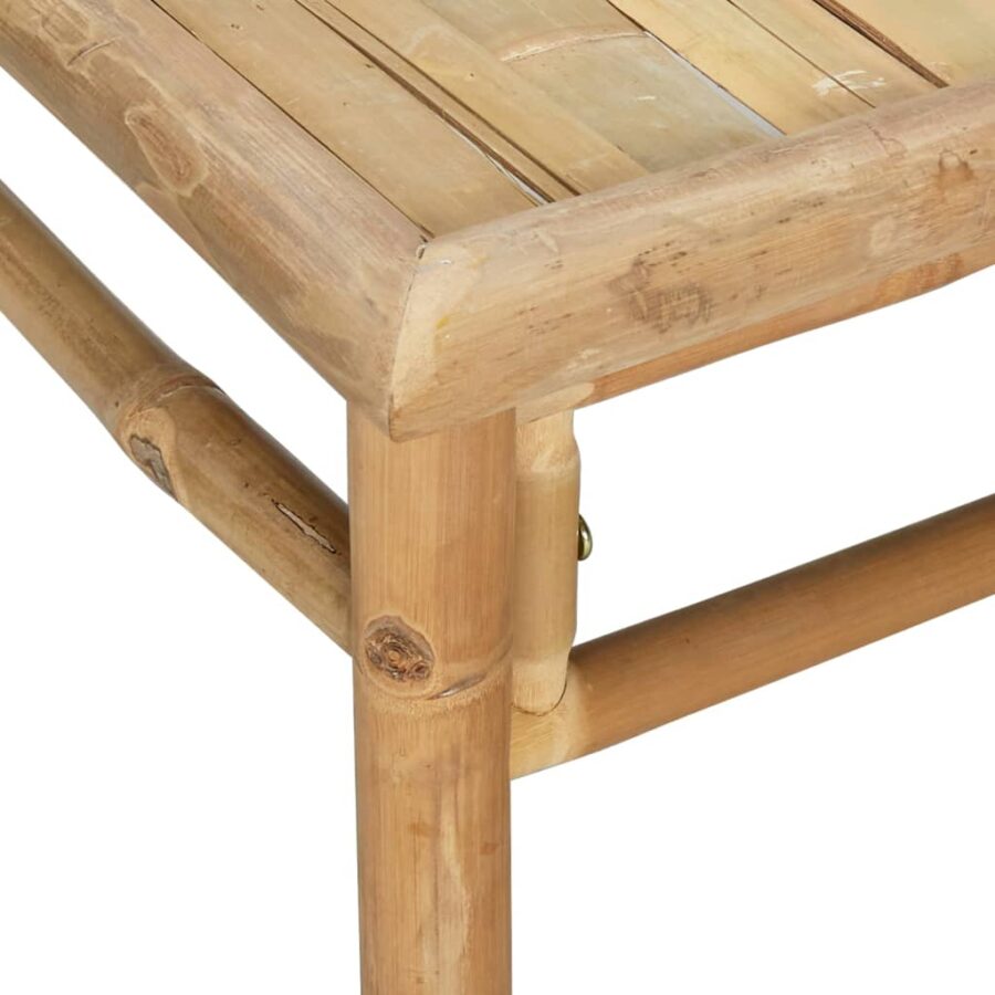 3-delige Loungeset met kussens bamboe groen - Afbeelding 8
