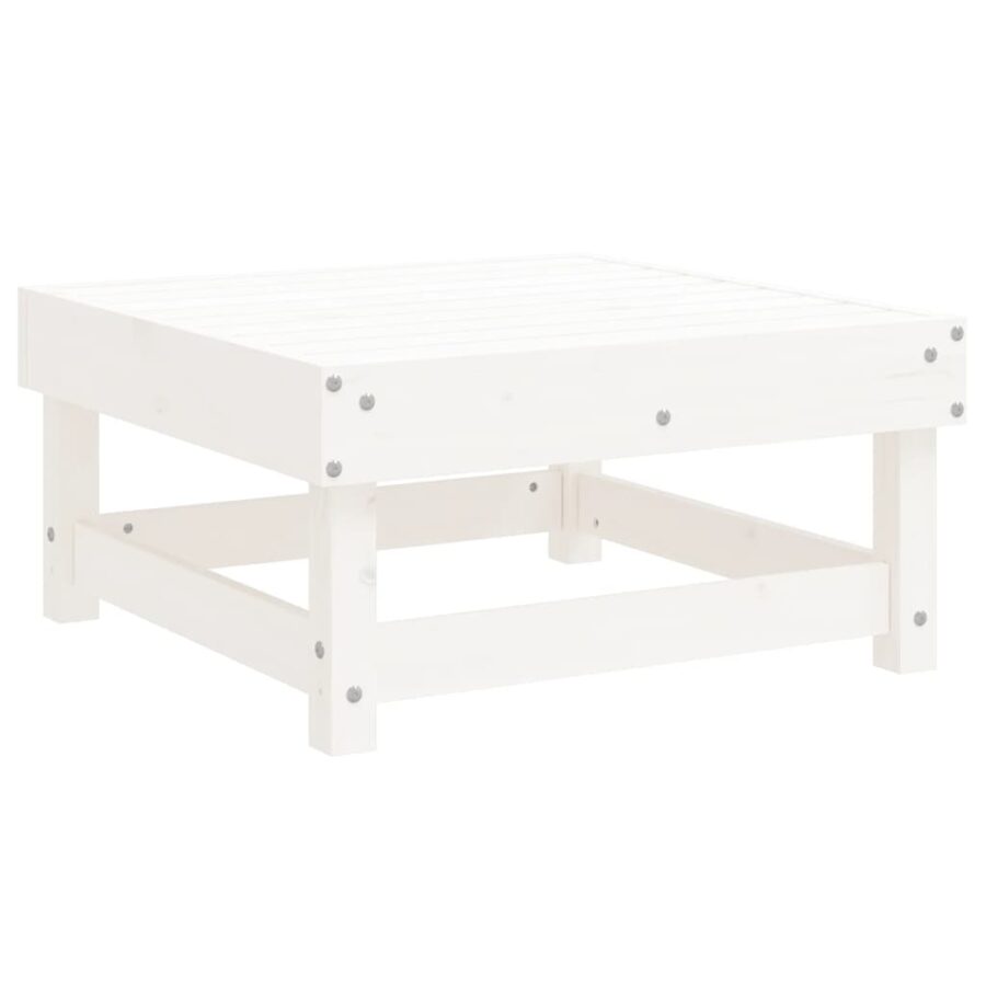11-delige Loungeset massief grenenhout wit - Afbeelding 3