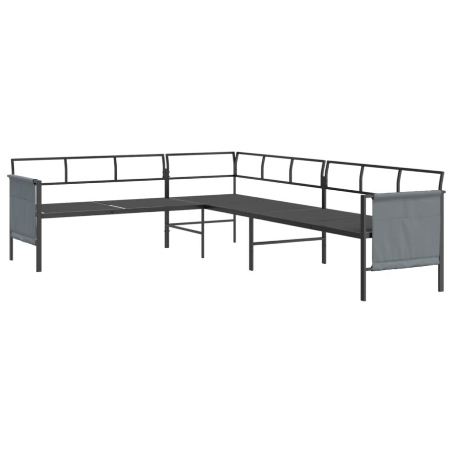 2-delige Tuinset staal antracietkleurig - Afbeelding 5
