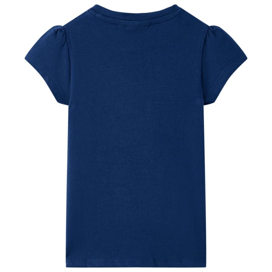 Kindershirt 92 marineblauw - Afbeelding 2