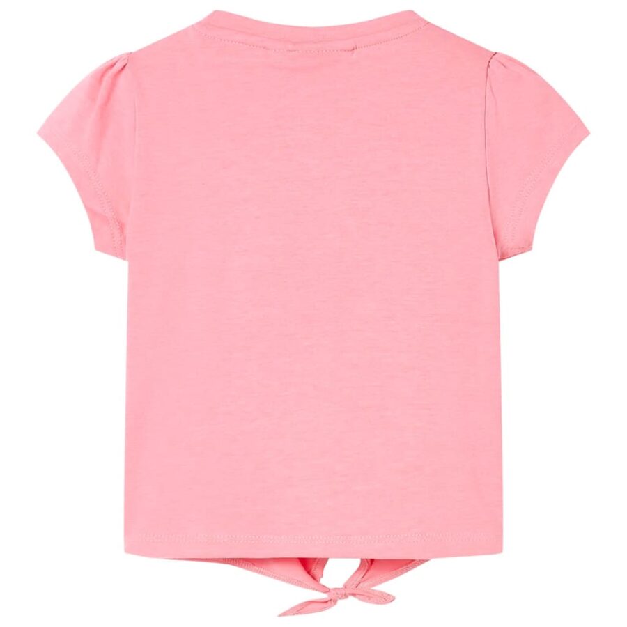 Kindershirt 92 fluorescerend roze - Afbeelding 2