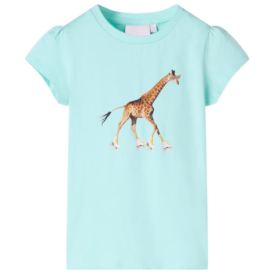 Kindershirt 140 lichtzeeblauw