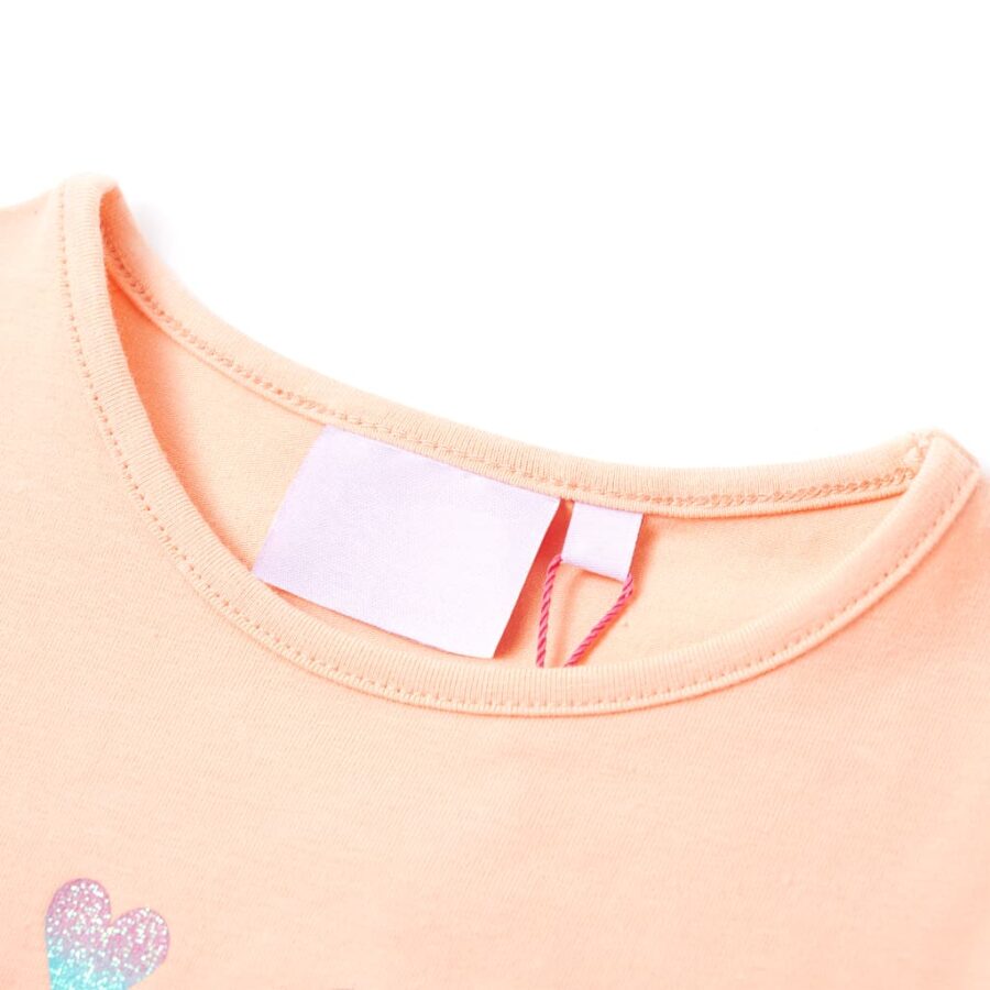 Kindershirt 128 lichtoranje - Afbeelding 3