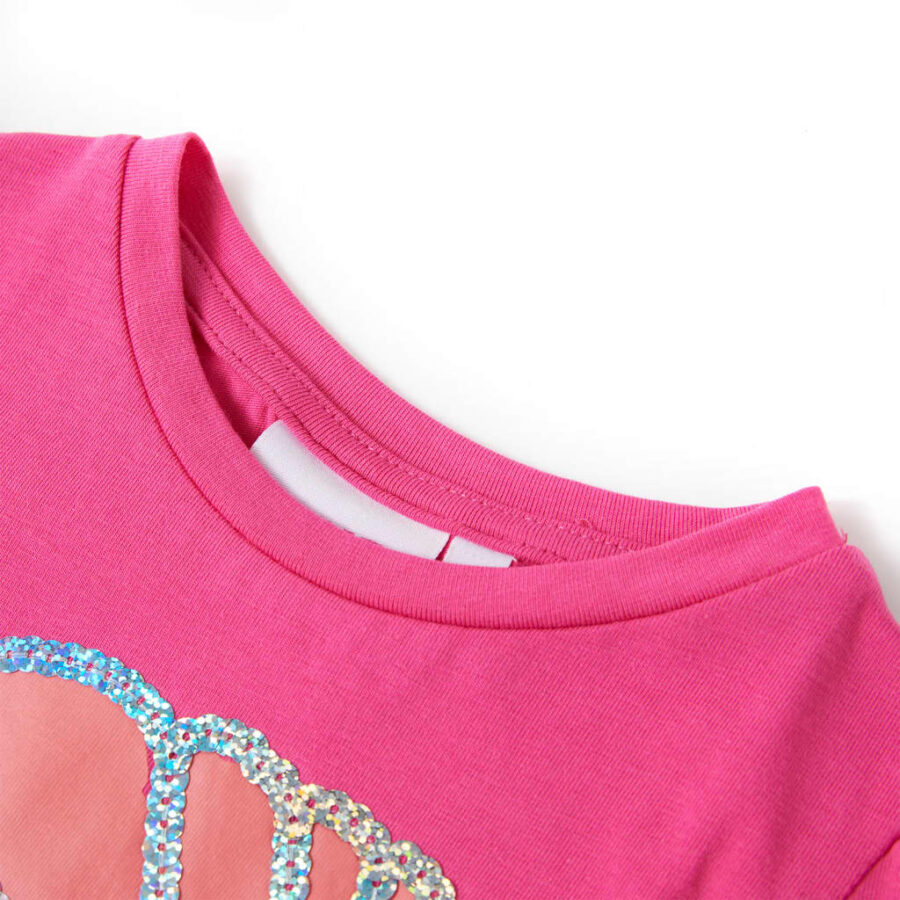 Kindershirt 92 donkerroze - Afbeelding 3