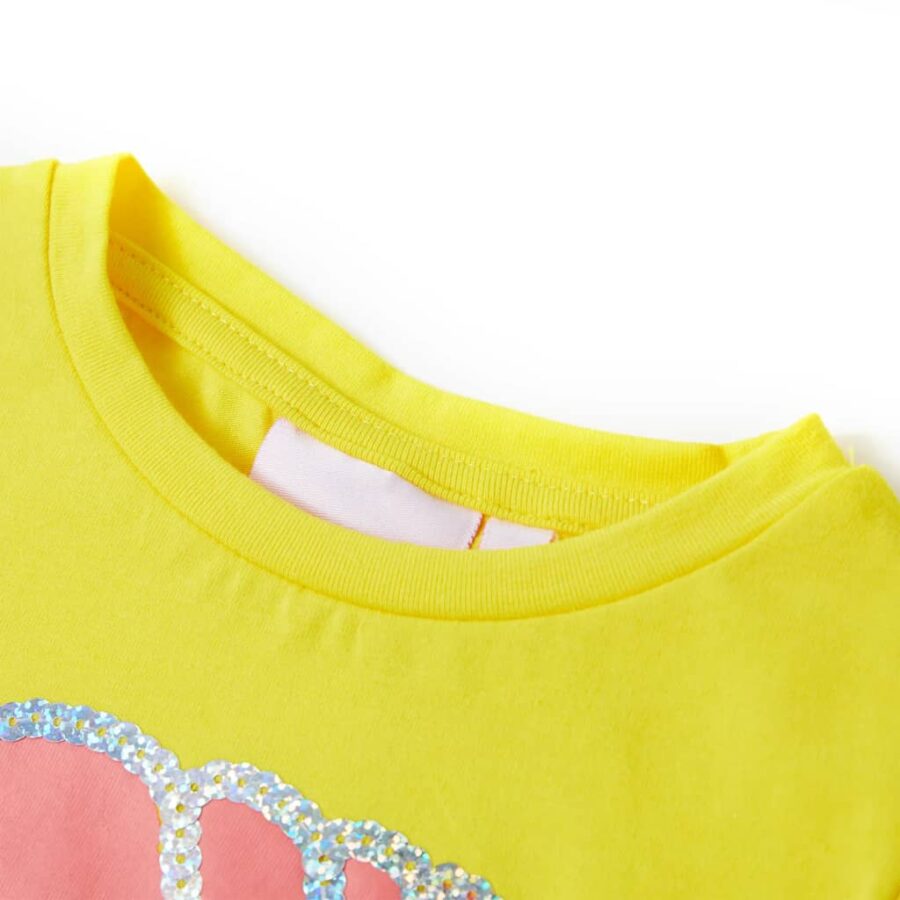 Kindershirt 140 geel - Afbeelding 3