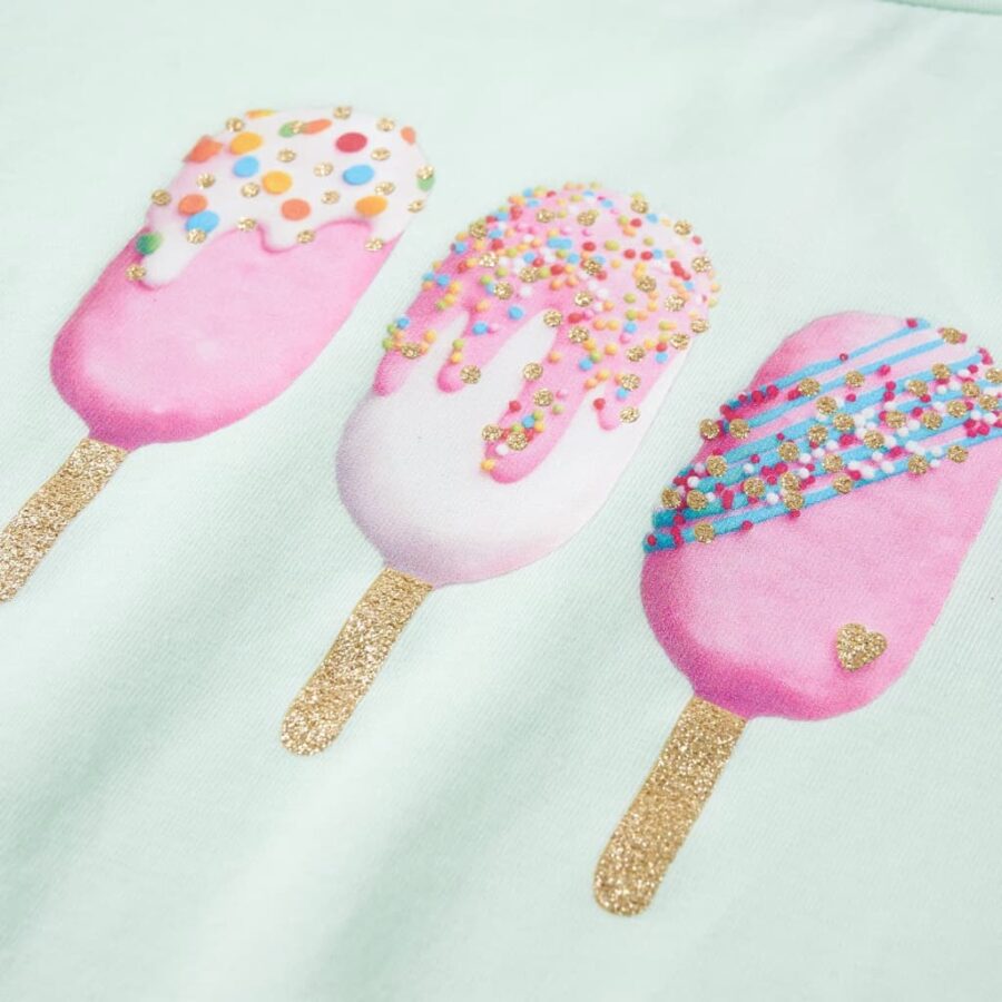 Kindershirt 92 lichtmint - Afbeelding 4