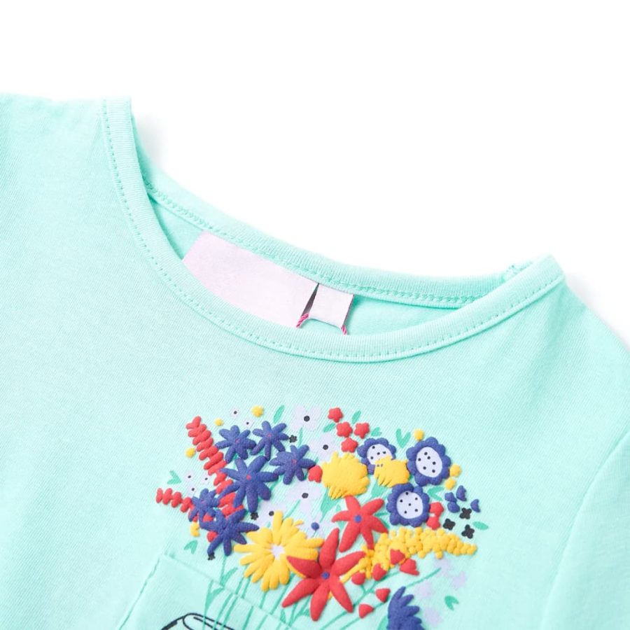 Kindershirt 140 lichtmint - Afbeelding 3