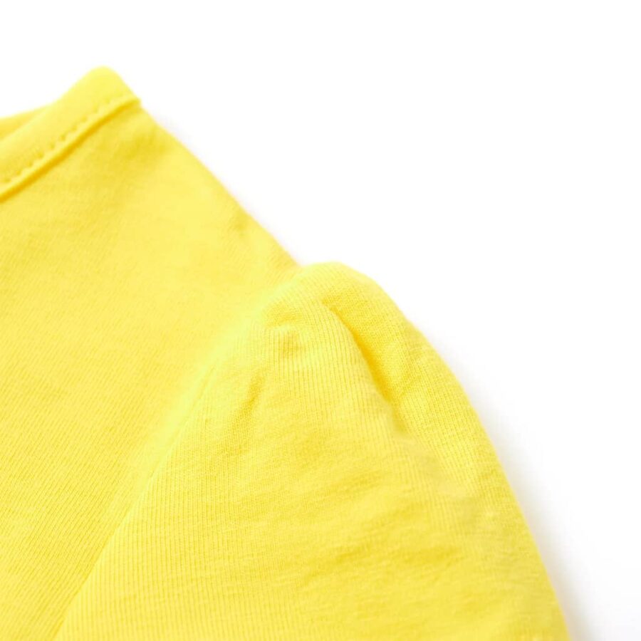 Kindershirt 128 geel - Afbeelding 5