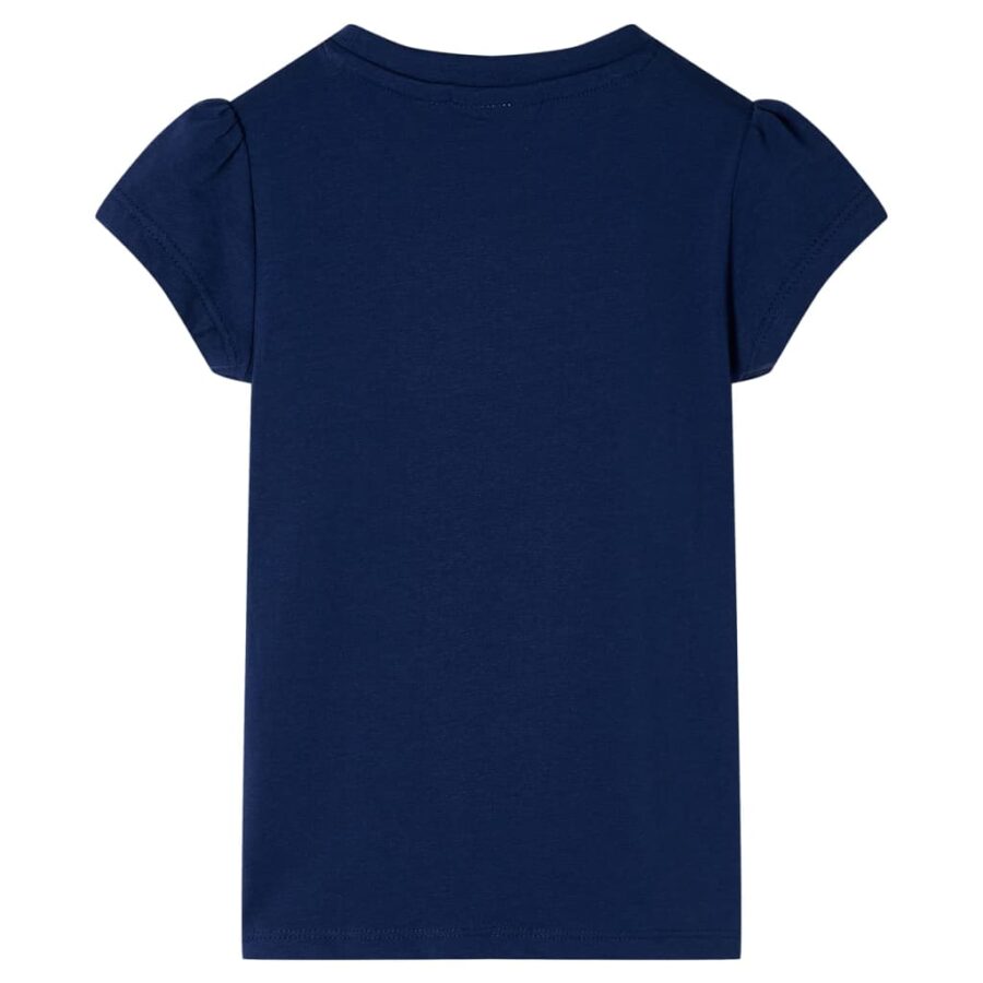 Kindershirt 116 marineblauw - Afbeelding 2