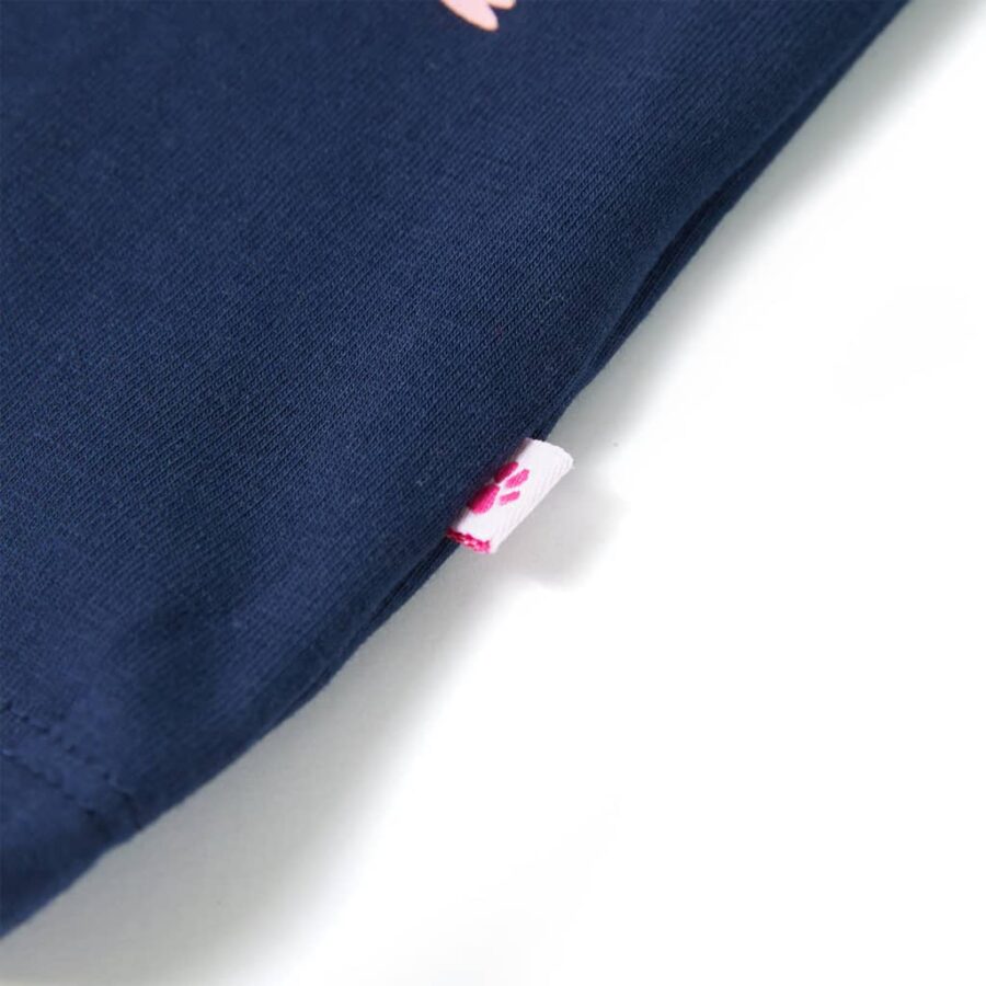 Kindershirt 116 marineblauw - Afbeelding 5