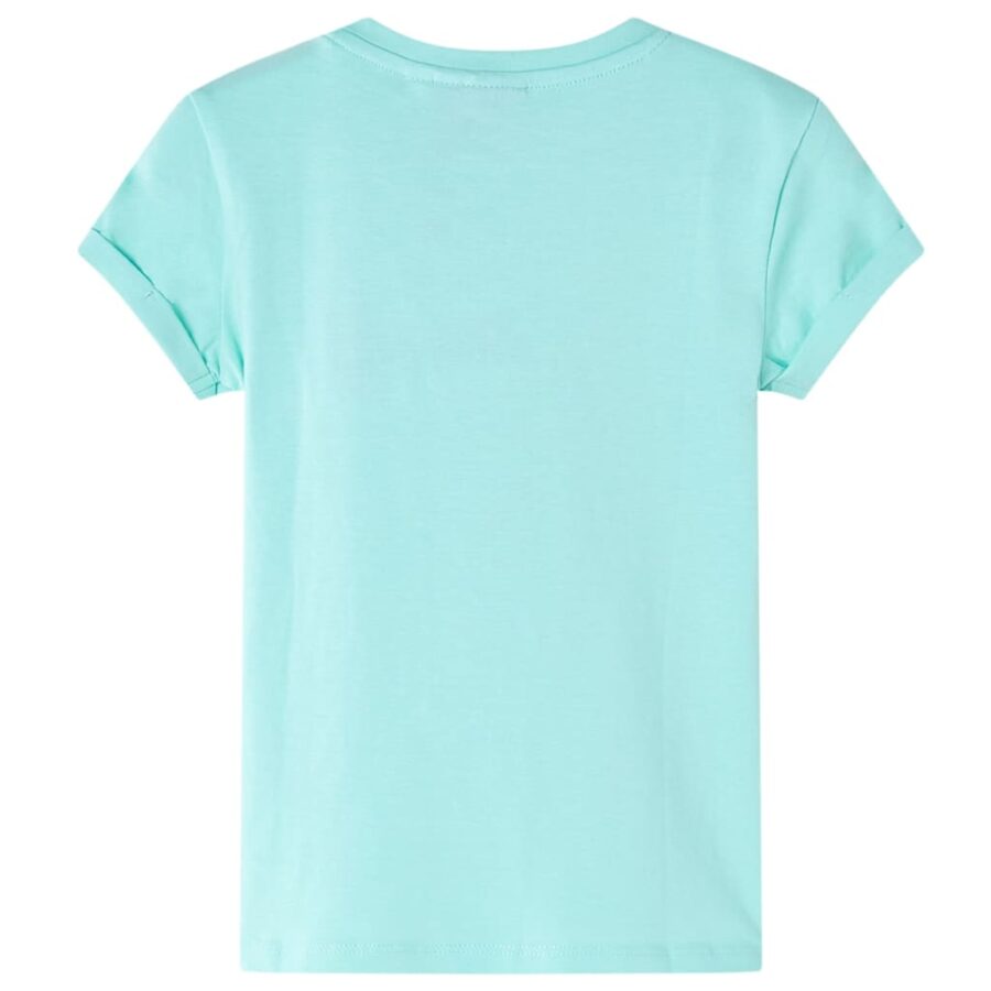 Kindershirt 128 lichtmint - Afbeelding 2