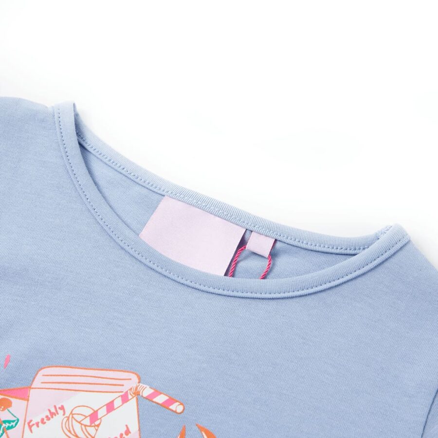 Kindershirt 140 blauw - Afbeelding 3