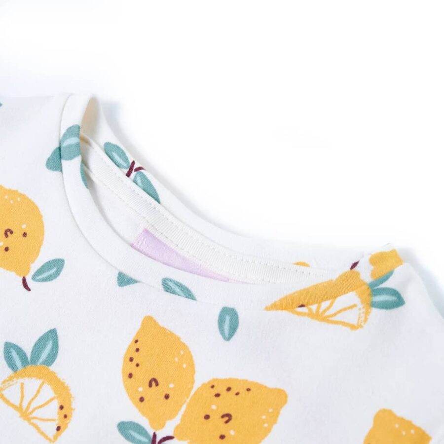 Kindershirt met knoop in de zoom 104 ecru - Afbeelding 3