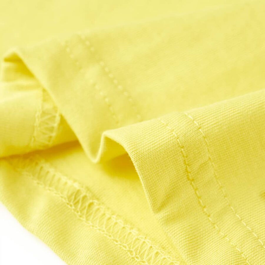 Kindershirt met korte mouwen 92 geel - Afbeelding 6