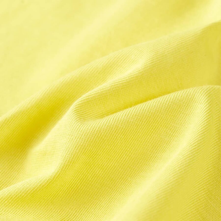 Kindershirt met korte mouwen 128 geel - Afbeelding 7