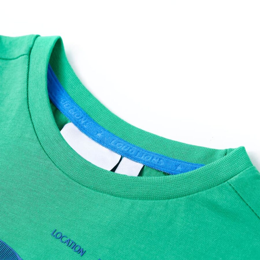 Kindershirt 92 groen - Afbeelding 3
