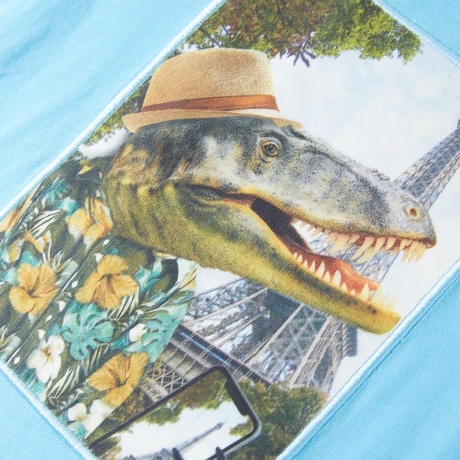 Kindershirt 92 zeeblauw - Afbeelding 4