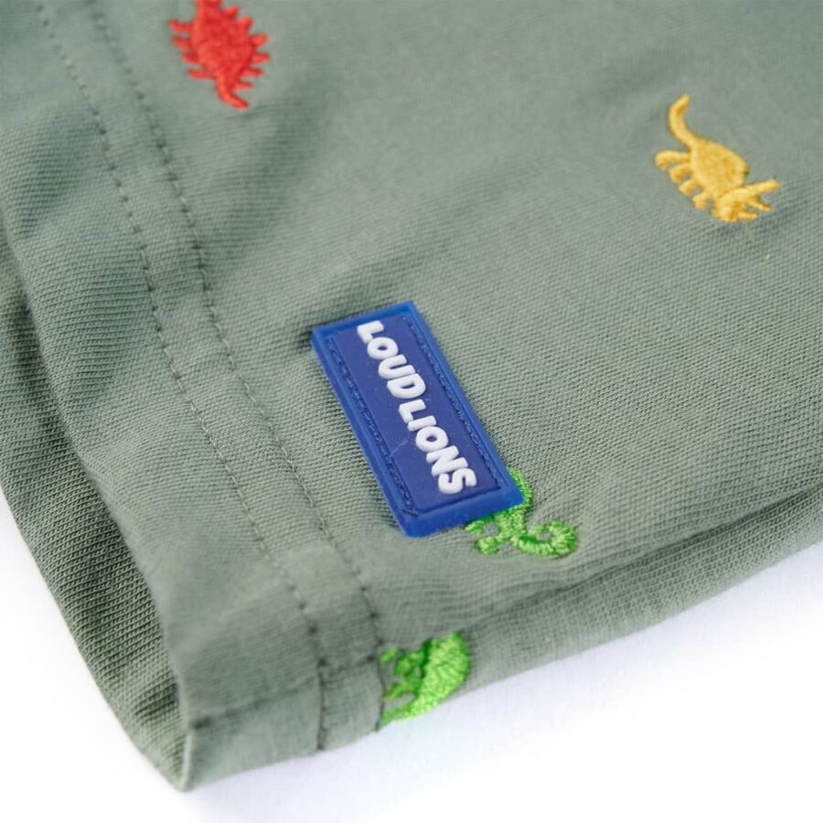 Kindershirt met korte mouwen 92 kakikleurig - Afbeelding 5