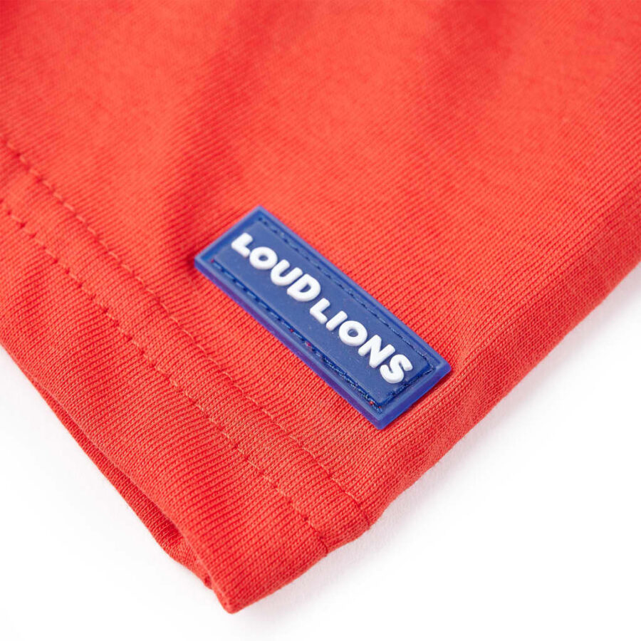 Kindershirt met korte mouwen 128 rood - Afbeelding 5