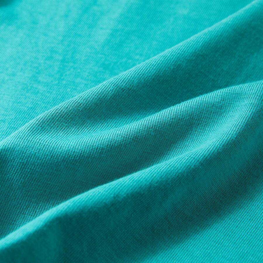 Kindershirt met korte mouwen 116 donkermintkleurig - Afbeelding 7
