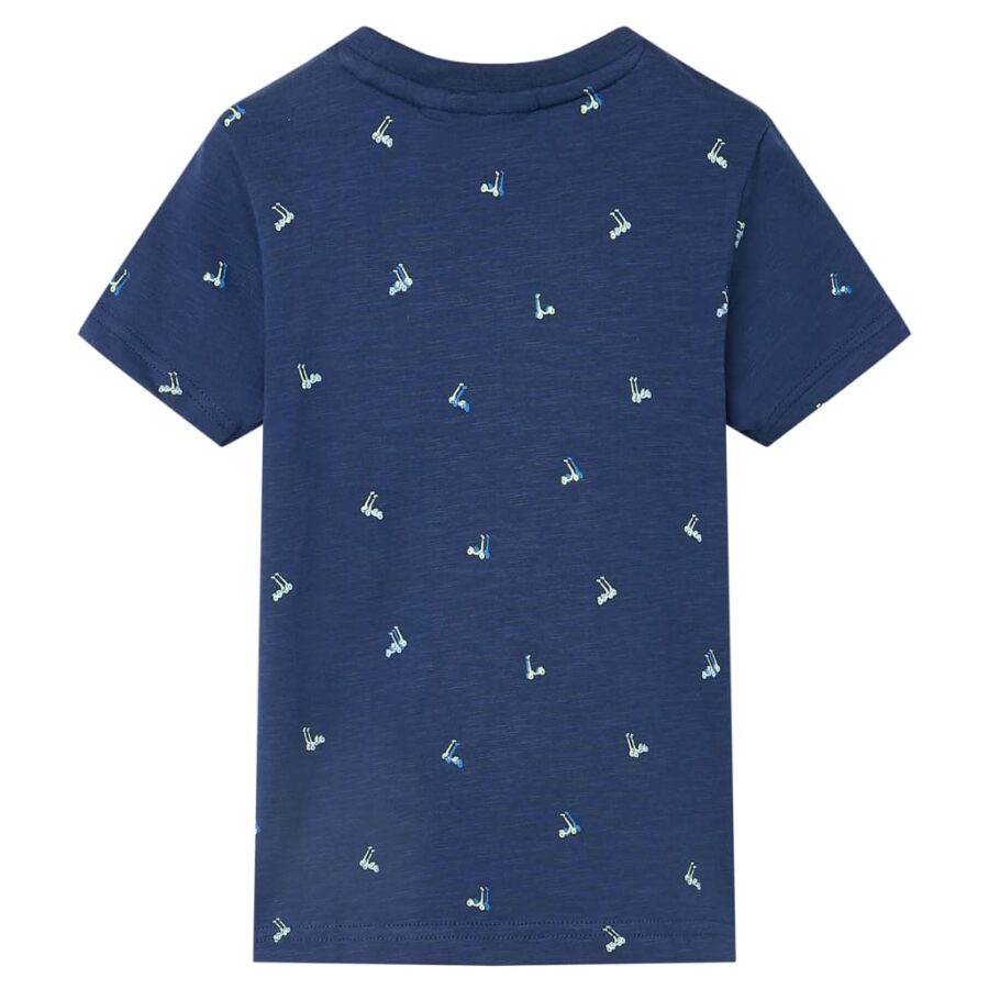 Kindershirt 92 donkerblauw - Afbeelding 2
