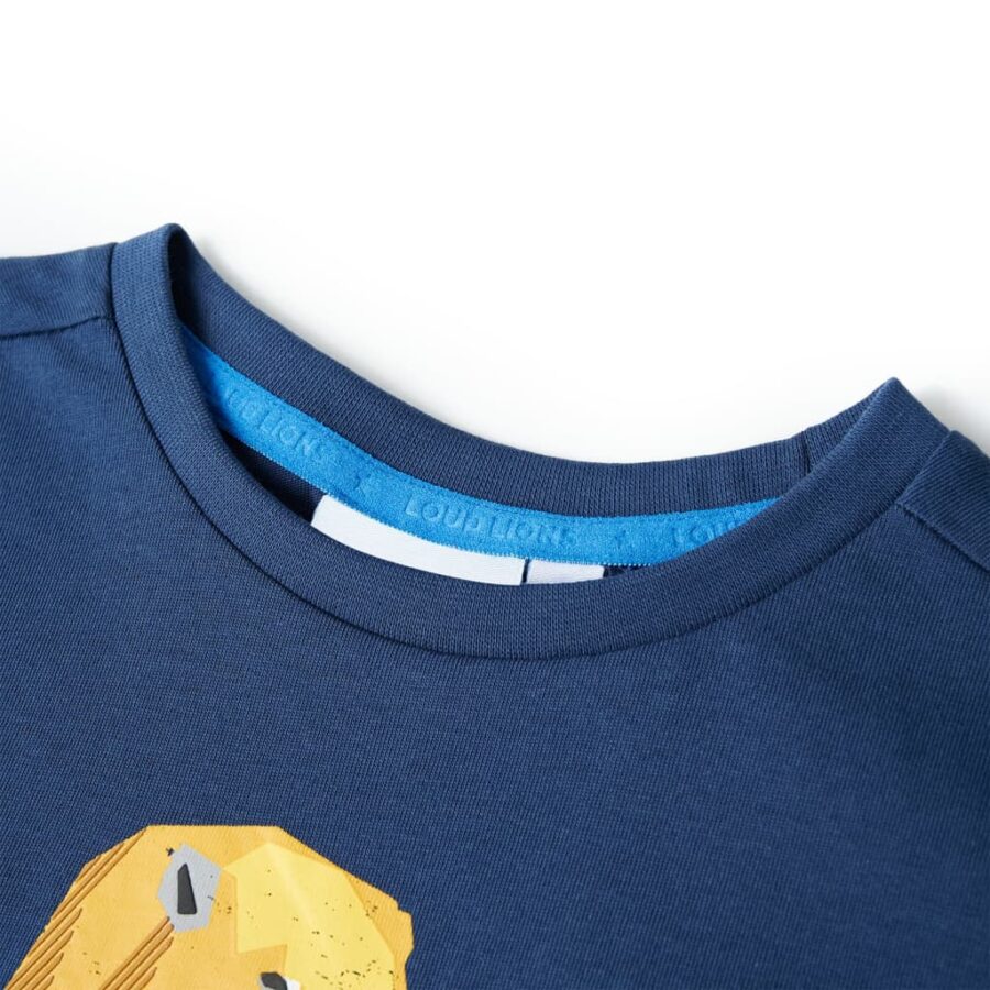 Kindershirt 92 donkerblauw - Afbeelding 3