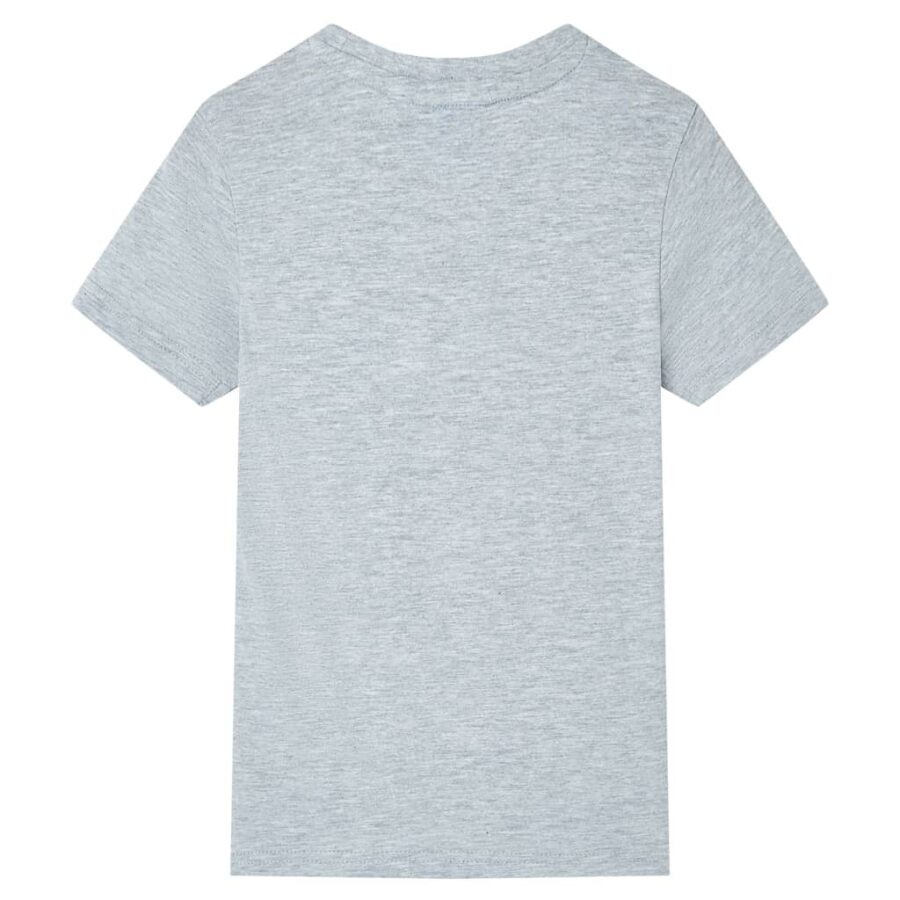 Kindershirt met korte mouwen 116 grijs - Afbeelding 2