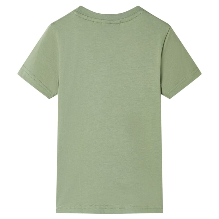 Kindershirt met korte mouwen 128 lichtkakikleurig - Afbeelding 2