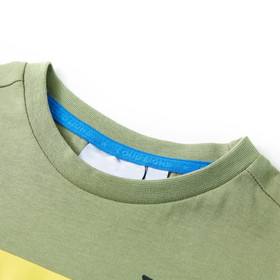 Kindershirt met korte mouwen 140 lichtkakikleurig - Afbeelding 3