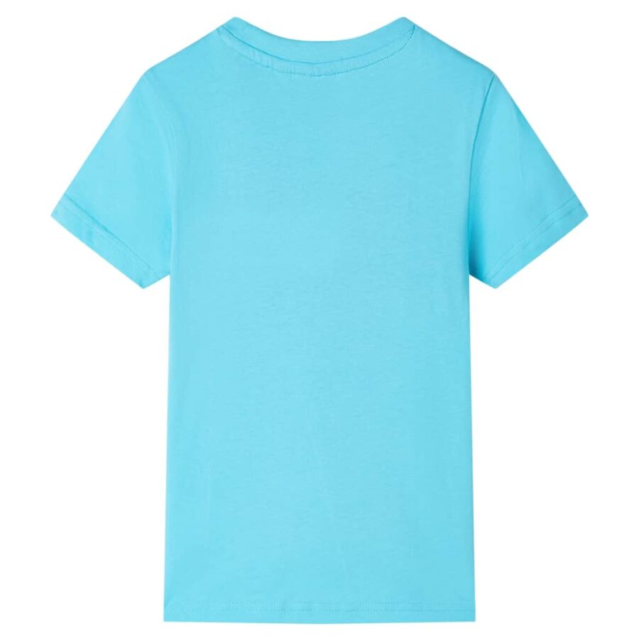 Kindershirt met korte mouwen 104 zeeblauw - Afbeelding 2