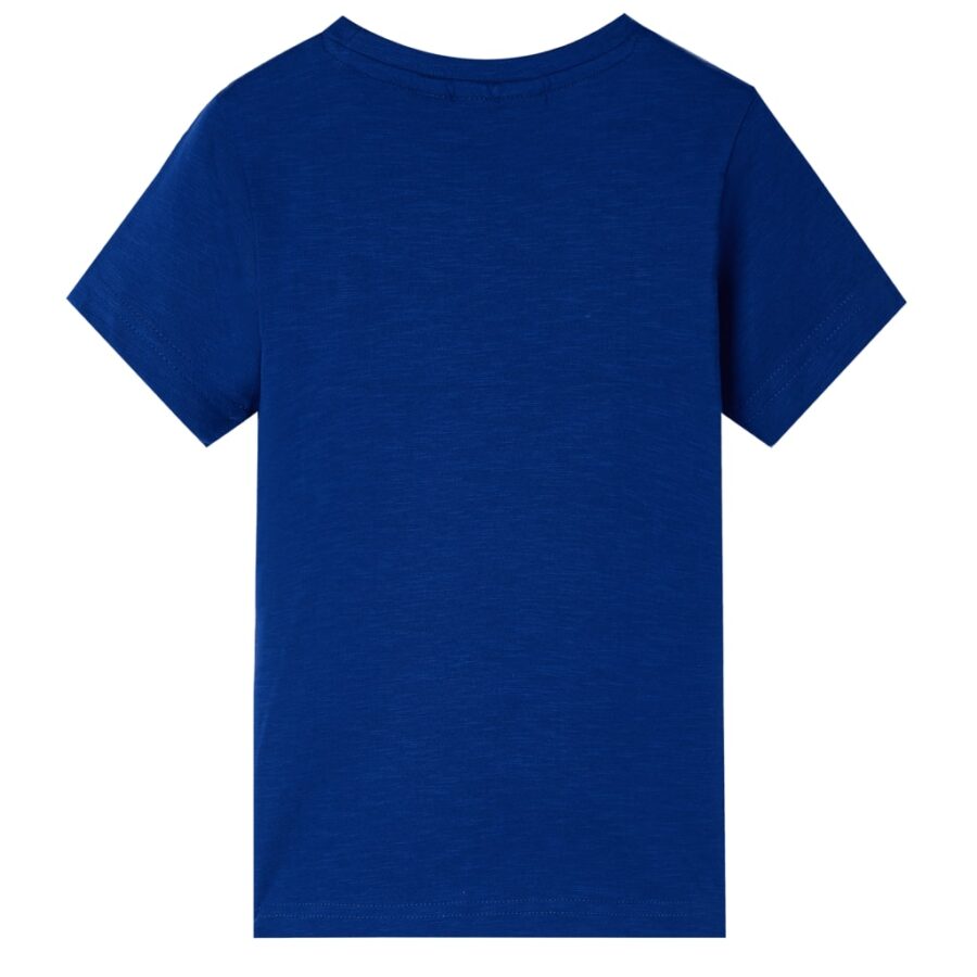 Kindershirt met korte mouwen 92 donkerblauw - Afbeelding 2