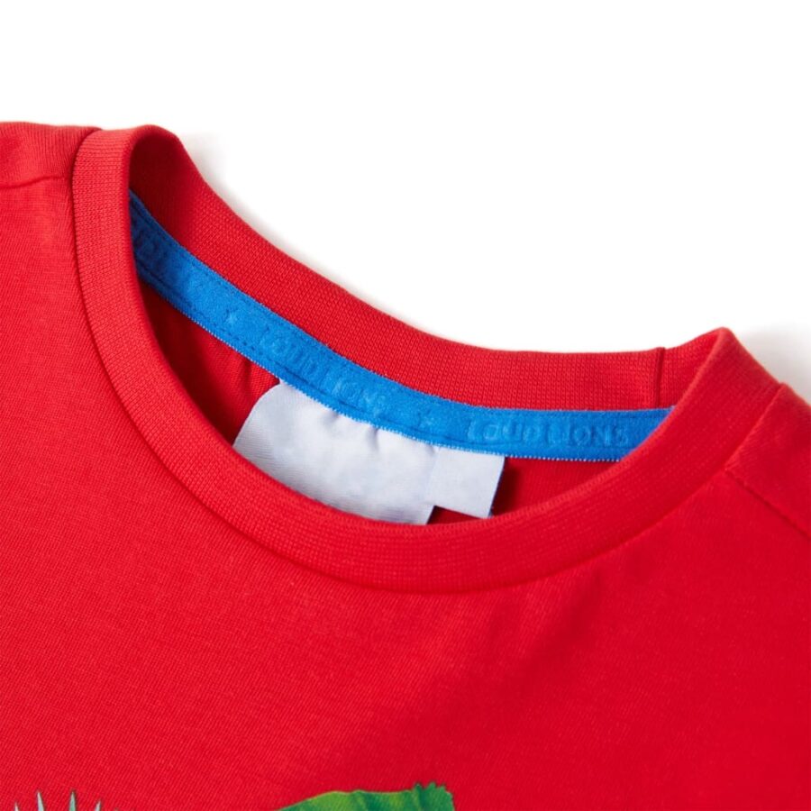 Kindershirt 128 rood - Afbeelding 3